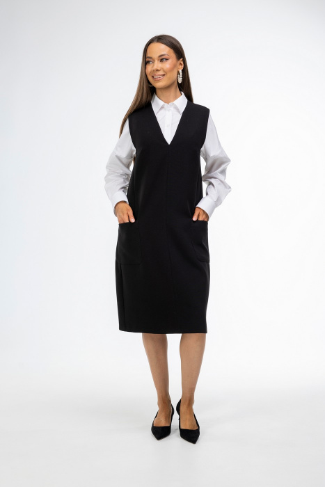 2125 Сарафан /черный